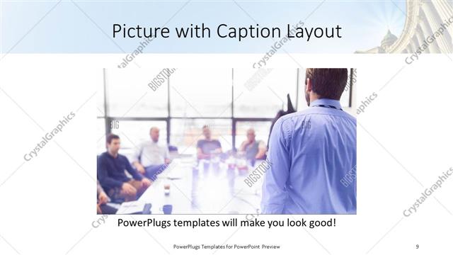 Picture with Caption presentation slide layout