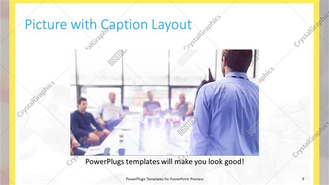 Picture with Caption presentation slide layout