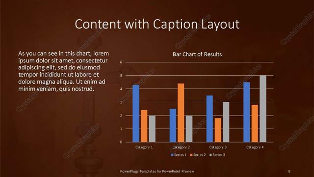 Content with Caption presentation slide layout
