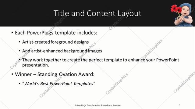 Title and Content presentation slide layout