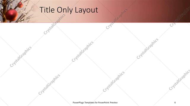 Title Only presentation slide layout