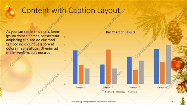 Content with Caption presentation slide layout