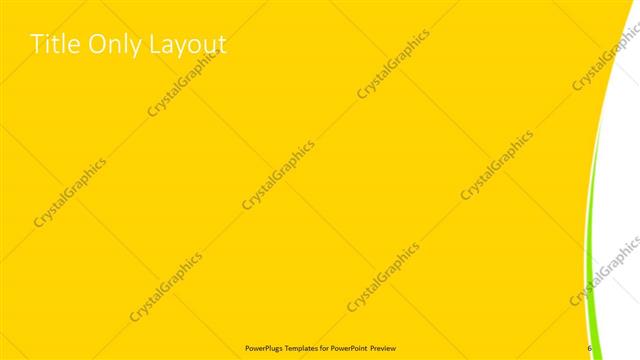 Title Only presentation slide layout