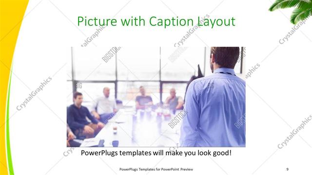 Picture with Caption presentation slide layout