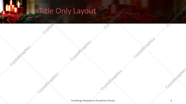 Title Only presentation slide layout