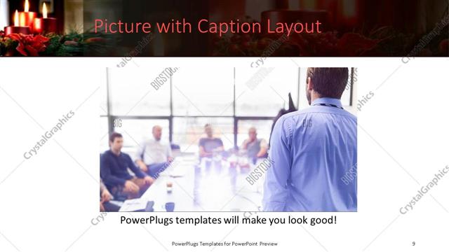Picture with Caption presentation slide layout