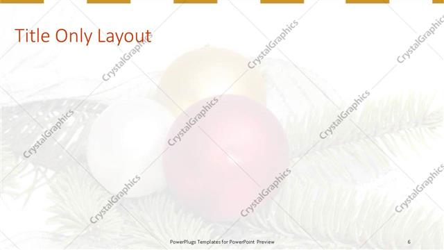 Title Only presentation slide layout