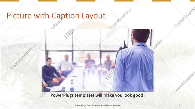 Picture with Caption presentation slide layout