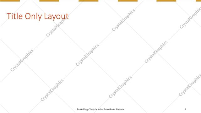 Title Only presentation slide layout