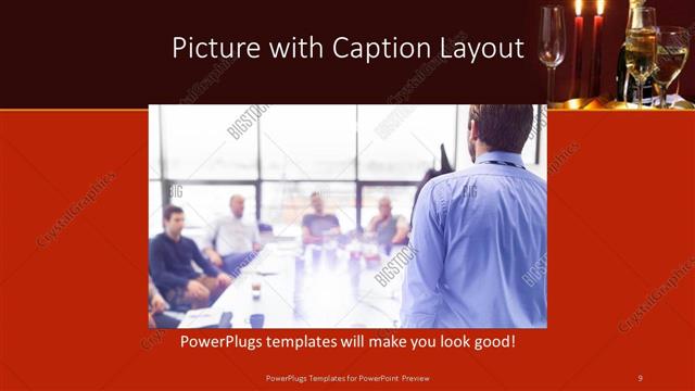 Picture with Caption presentation slide layout