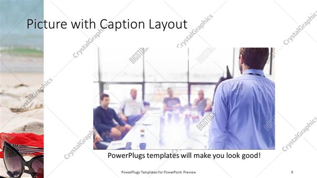 Picture with Caption presentation slide layout