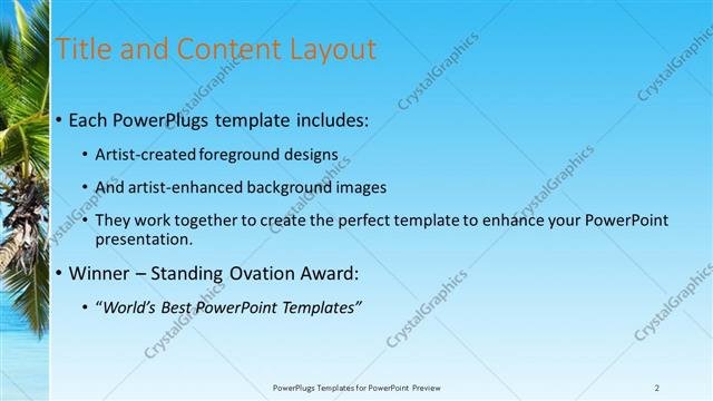 Title and Content presentation slide layout