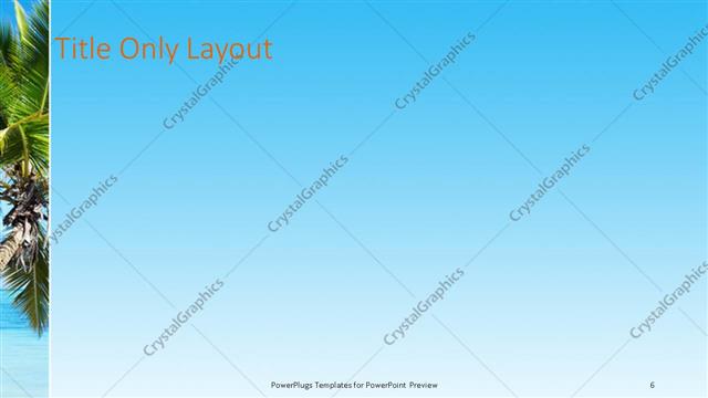 Title Only presentation slide layout