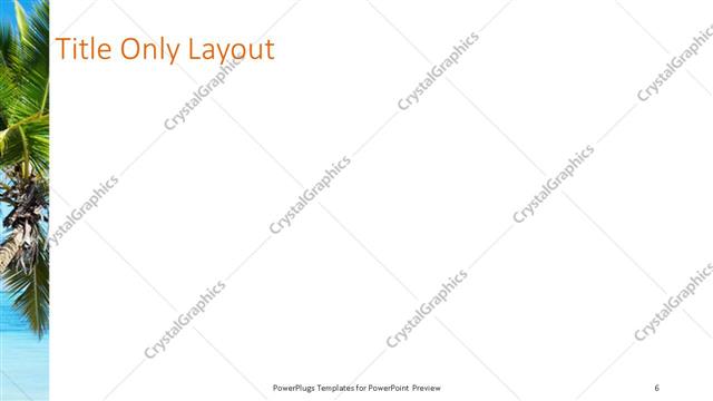 Title Only presentation slide layout