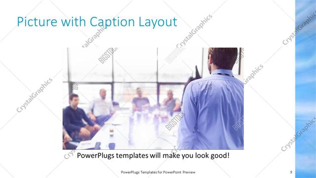 Picture with Caption presentation slide layout