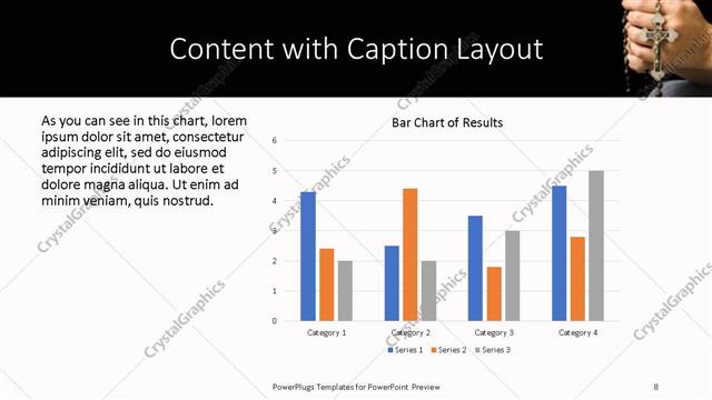 Content with Caption presentation slide layout