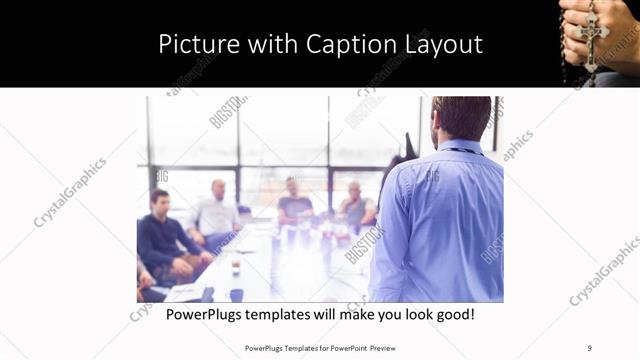Picture with Caption presentation slide layout