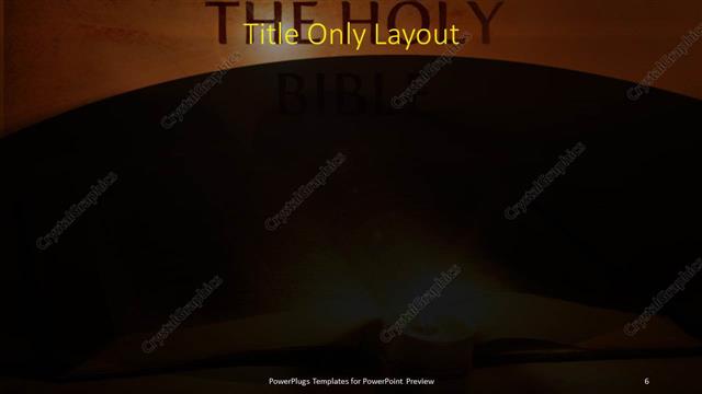 Title Only presentation slide layout