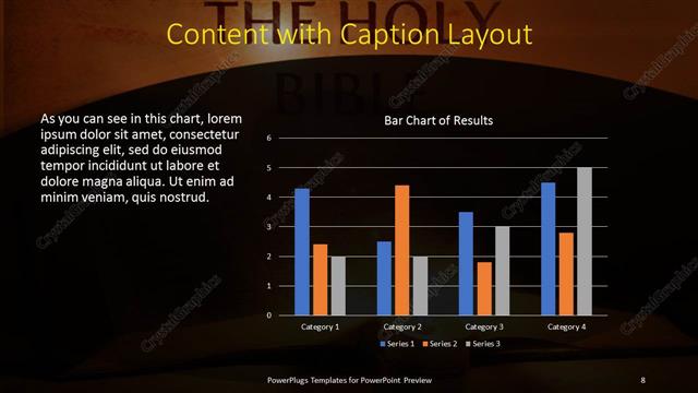 Content with Caption presentation slide layout