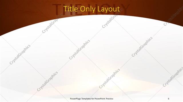 Title Only presentation slide layout