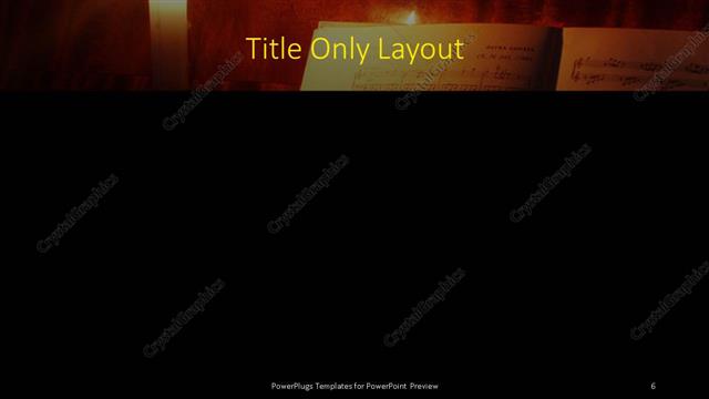 Title Only presentation slide layout