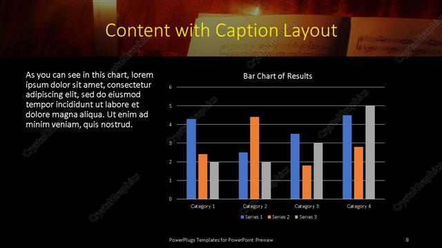 Content with Caption presentation slide layout