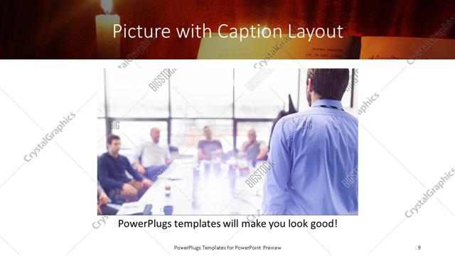 Picture with Caption presentation slide layout
