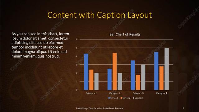 Content with Caption presentation slide layout