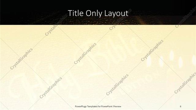 Title Only presentation slide layout