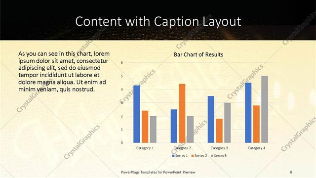 Content with Caption presentation slide layout