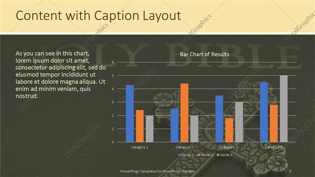 Content with Caption presentation slide layout
