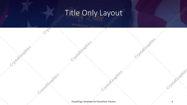 Title Only presentation slide layout