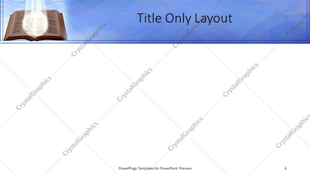 Title Only presentation slide layout