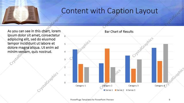 Content with Caption presentation slide layout