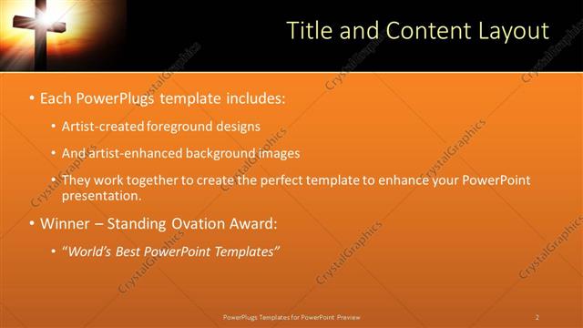 Title and Content presentation slide layout