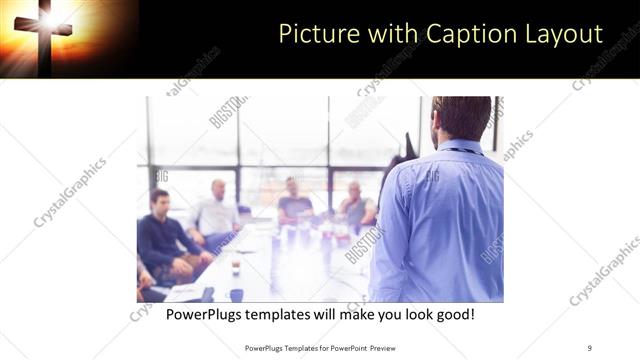 Picture with Caption presentation slide layout