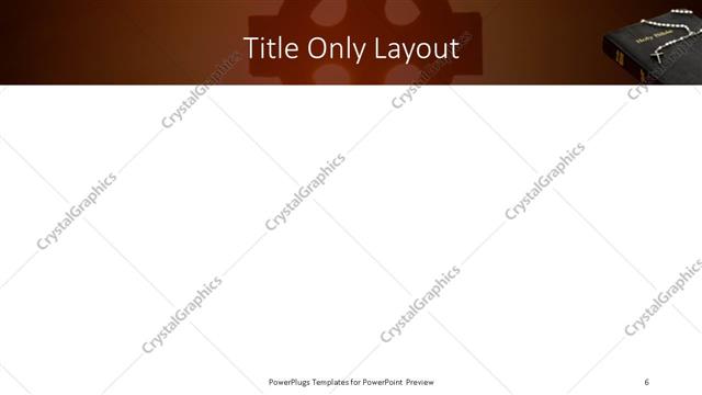 Title Only presentation slide layout