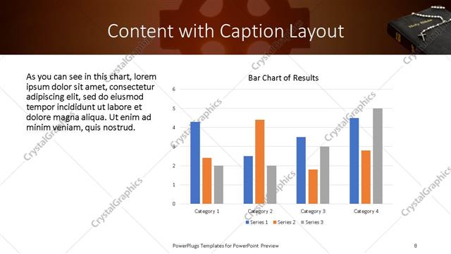 Content with Caption presentation slide layout