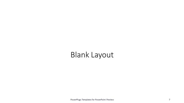 Blank presentation slide layout