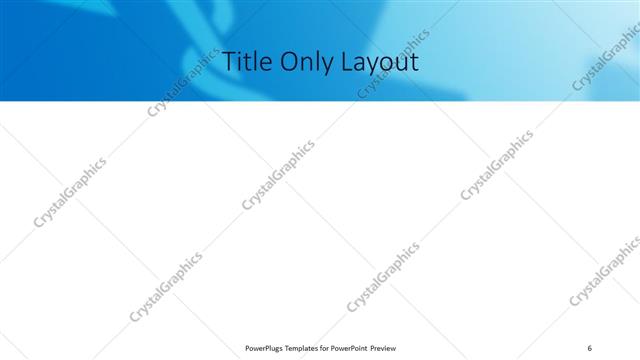 Title Only presentation slide layout