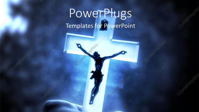  Presentation with blurr - A holy cross with a blurr background