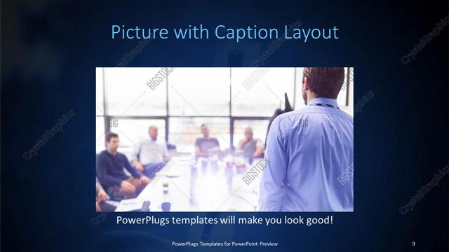 Picture with Caption presentation slide layout
