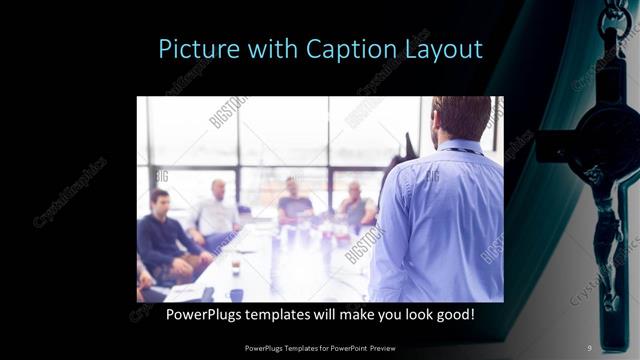 Picture with Caption presentation slide layout