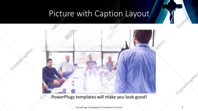 Picture with Caption presentation slide layout
