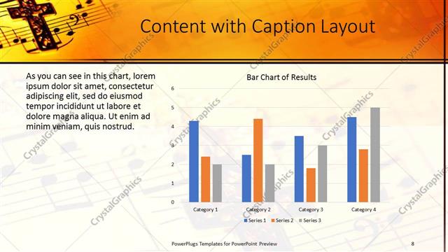 Content with Caption presentation slide layout