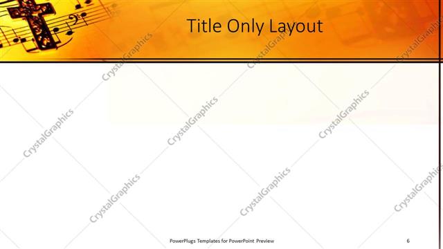 Title Only presentation slide layout