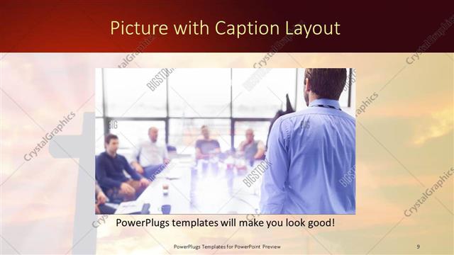 Picture with Caption presentation slide layout