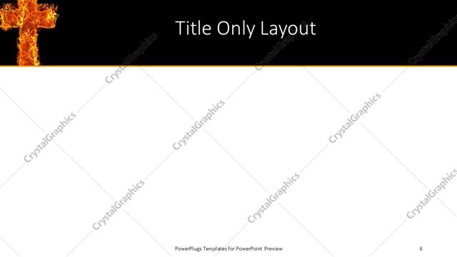 Title Only presentation slide layout