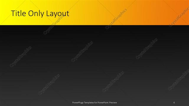 Title Only presentation slide layout