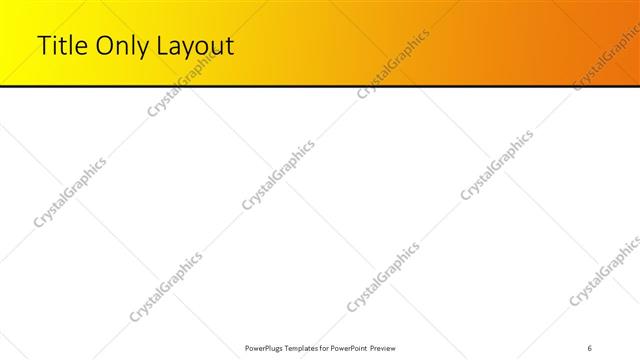 Title Only presentation slide layout